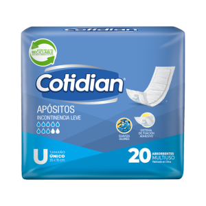 Apósito Cotidian Incontinencia Leve 20 un.