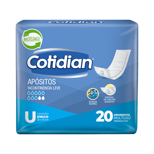 Apósito Cotidian Incontinencia Leve 20 un.